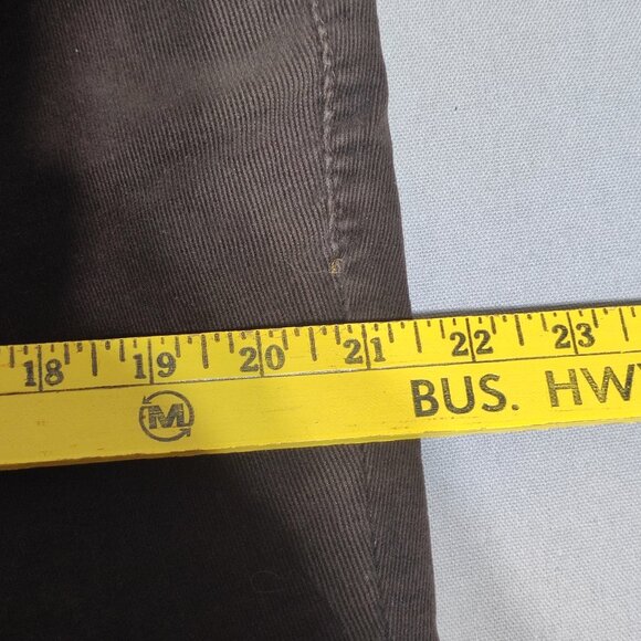 Tabi Anne Corduroy pants women's size 14 brown colour high-rise straight leg - Picture 12 of 15